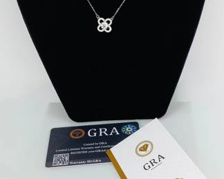 Moissanite Silver Necklace