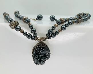 Gunmetal Hematite Necklace