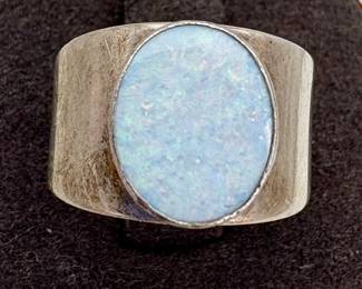 Sterling Silver Opal Ring