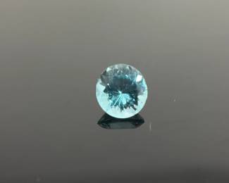  Blue Apatite Round Cut Gemstone
