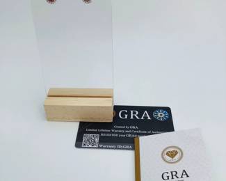 Watermelon Moissanite Earrings