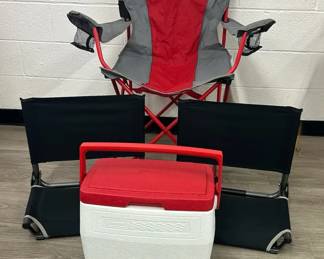 Tailgating Essentials Chairs Cooler
