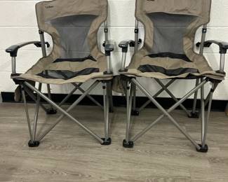 2 LL Bean Folding Camping Chairs