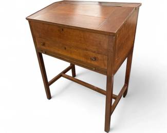Vintage School Masters Desk with Slant Top