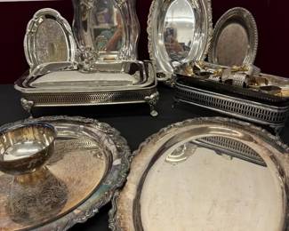 Silverplate Platters And More Mystery Lot