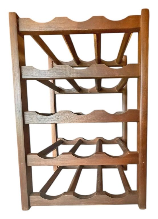 12 Bottle Wooden Wine Rack 