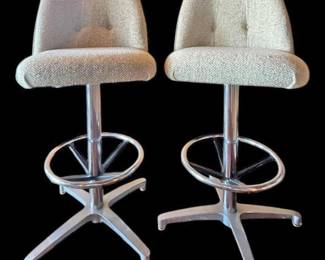 Pair of MidCentury Modern Bar Stools 