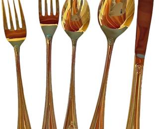 Supreme Cutlery Gold PlatedStainless 