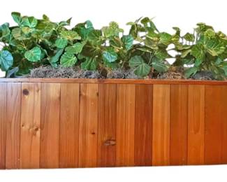 2 Indoor Wooden Planter Boxes 