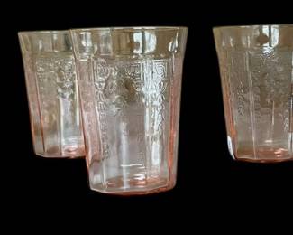 6 Hocking Princess 4 Water Goblets 