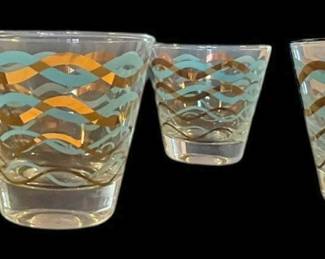 Vintage MidCentury Modern Cocktail Glasses 