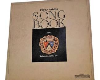 Vintage 1972 Ford Family Song Book 