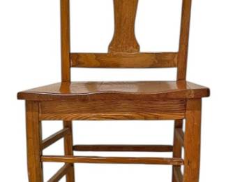 Antique Oak TBack Chair 