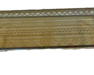 Smoked Glass Metal Coffee Table 