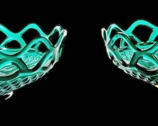 2 Imperial Open Lace Edge Stiegel Green 