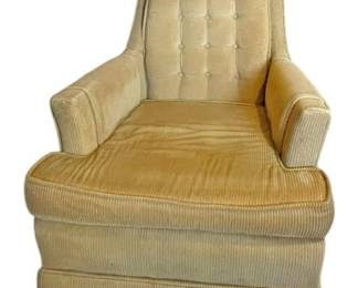 Vintage MidCentury Tuft High Back Chair 