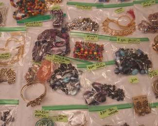 *  Women’s Costume Jewelry  (no gold or silver). 
