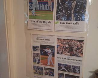 * Royals Preserved News Paper from 2015 World Series.
