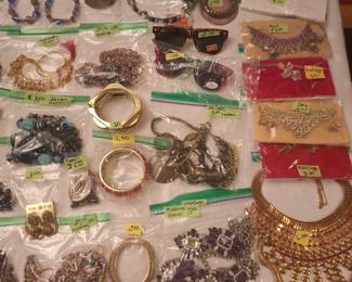 *  Women’s Costume Jewelry  (no gold or silver). 