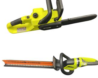 Ryobi Chain Saw Trimmer Hedge Saw 18V Set But NO BATTERIES or CHARGERS