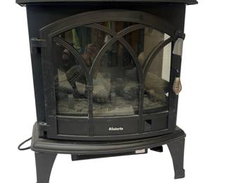 Turbo Electric Fireplace Heater +Remote Fake Fire Logs