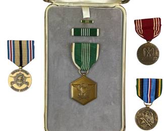 Military Medals US Army Commendation Complete + Desert Shield Storm & Expeditionary Force & Good Con