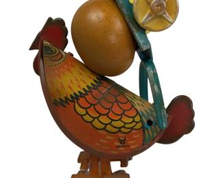 RUSS Wind Up Chicken Pulling Egg Wagon