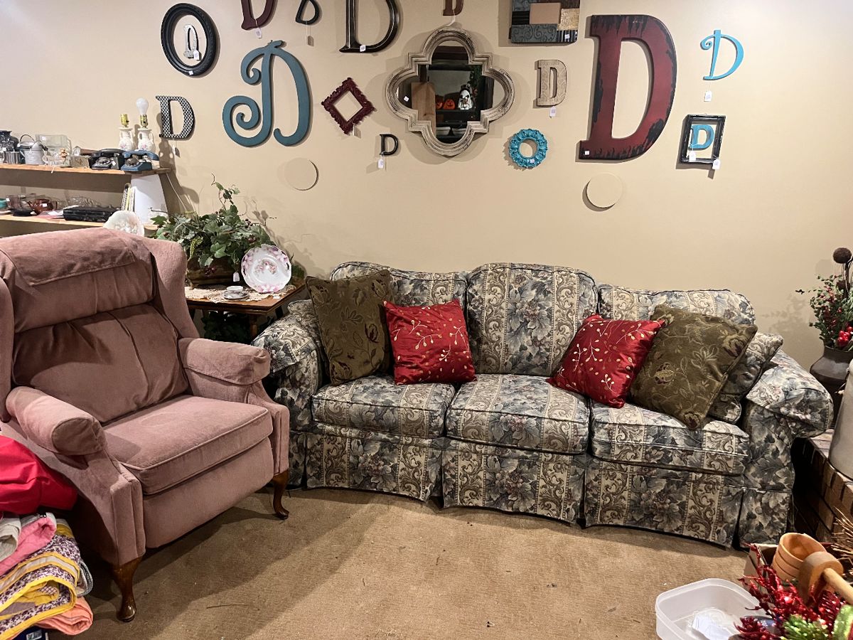 Sofa, recliner, and D’s oh my!