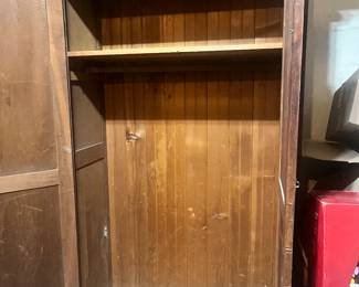 Inside of armoire 