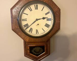 Ansonia Octagonal 8 Day Wall Clock 