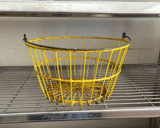 Plastic coated wire basket