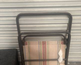 Several folding chairs 