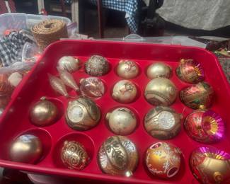 Beautiful ornaments. Hummel ornaments too