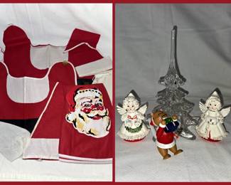 Santa Toilet Seat Covers and Santa Tree Skirt