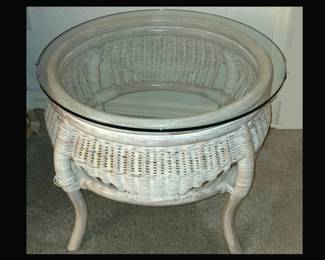 Rattan Table; Part of the Rattan Sofa and Love Seat Set