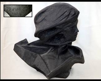 Modernist Statue Signed D Fisher