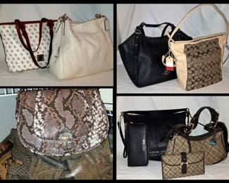 Small Sample of the Large Handbag Collection including Coach and Dooney and Bourke