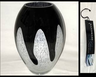Hand Made Glass Vase from Poland