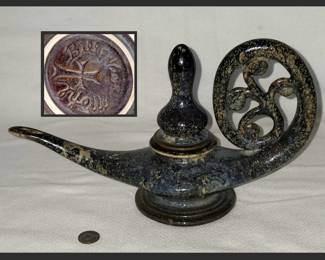 Bill and Vive Mohl Pottery Aladdin Lamp