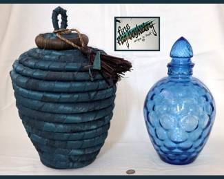 Fine Rag Basketry and Decanter