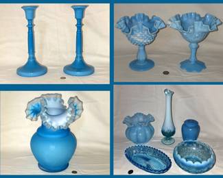 Blue Milk & Slag Glass