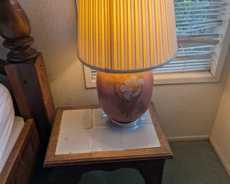 1980's  Post Art Deco Style Lamp 