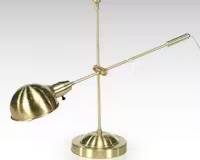 Satin Gold Cantilever Desk Lamp, 21st Century