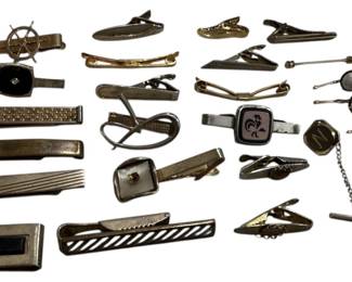 Vintage Money, Tie Clips Buttons 