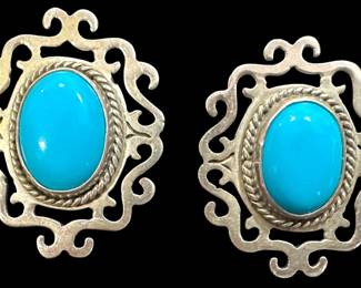 925 Mexican Silver Clipon Earrings 
