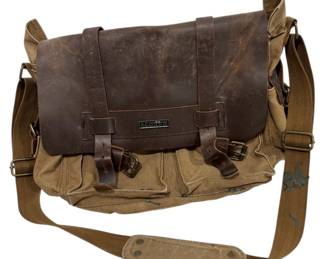 S.C. Cotton Canvas Messenger Bag 