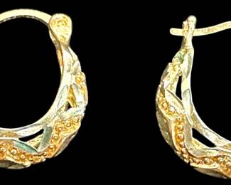 925 Silver Hoop Earrings 