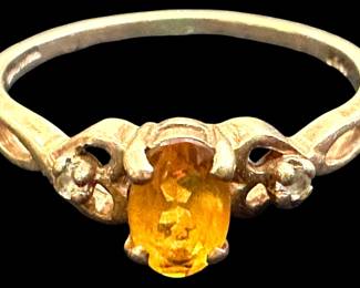 10KP Citrine Ring Size 7 