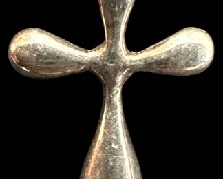 Small 925 Silver Cross Charm 
