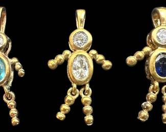 925 Silver Birthstone Charms 